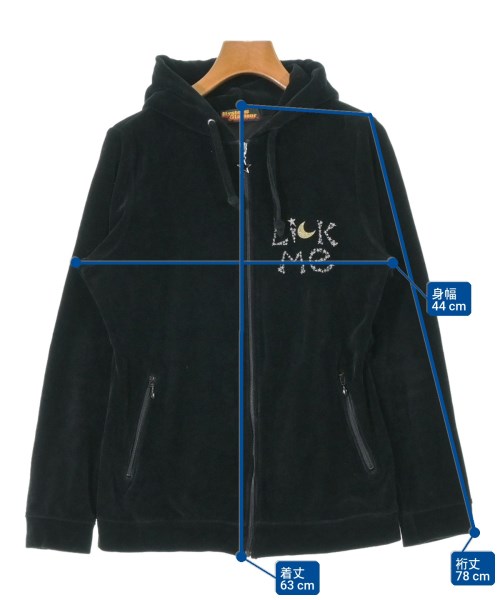 HYSTERIC GLAMOUR（ヒステリックグラマー）パーカー 黒 サイズ:F レディース/2200625302178