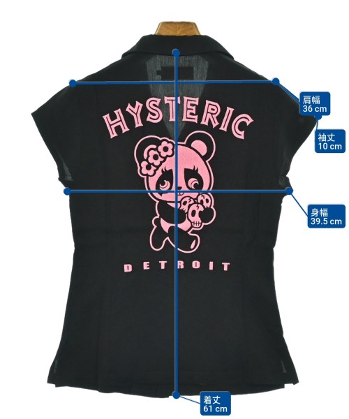 HYSTERIC GLAMOUR（ヒステリックグラマー）カジュアルシャツ 黒 サイズ:S レディース/2200644268103