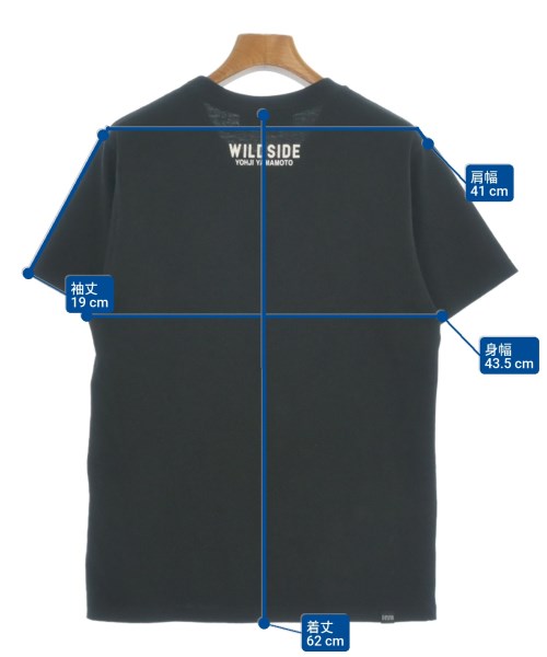WILDSIDE YOHJI YAMAMOTO（ワイルドサイドヨウジヤマモト）Tシャツ・カットソー 黒 サイズ:2(M位) レディース/2200613606028