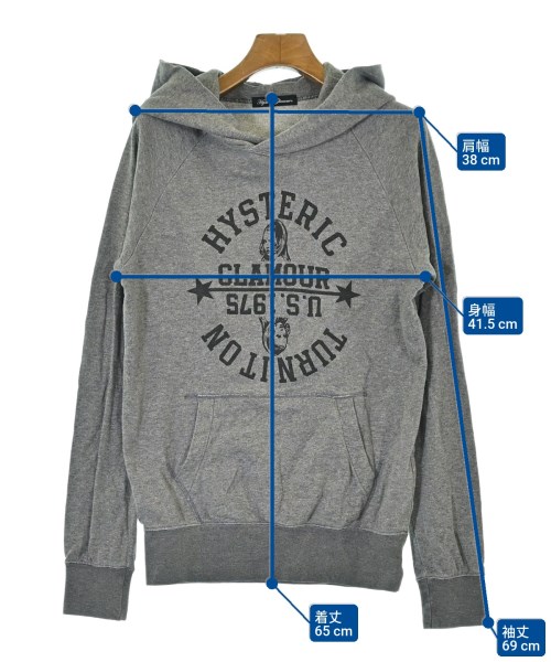 HYSTERIC GLAMOUR（ヒステリックグラマー）パーカー グレー サイズ:F レディース/2200616978016