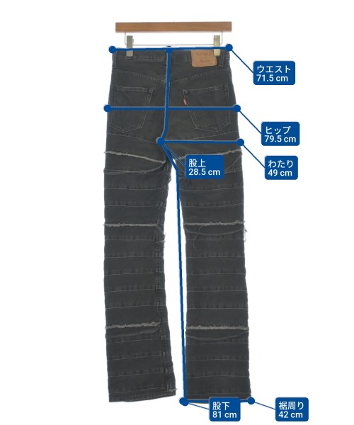 HYSTERIC GLAMOUR（ヒステリックグラマー）デニムパンツ 黒 サイズ:F レディース/2200608743073