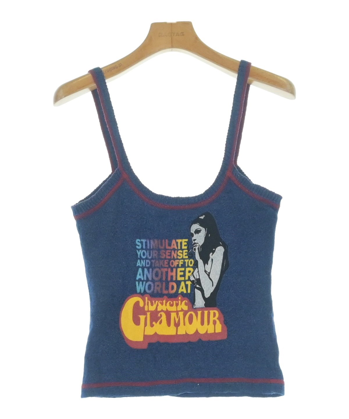 HYSTERIC GLAMOUR(ヒステリックグラマー)キャミソール 青 HYSTERIC GLAMOUR(ヒステリックグラマー)キャミソール 青