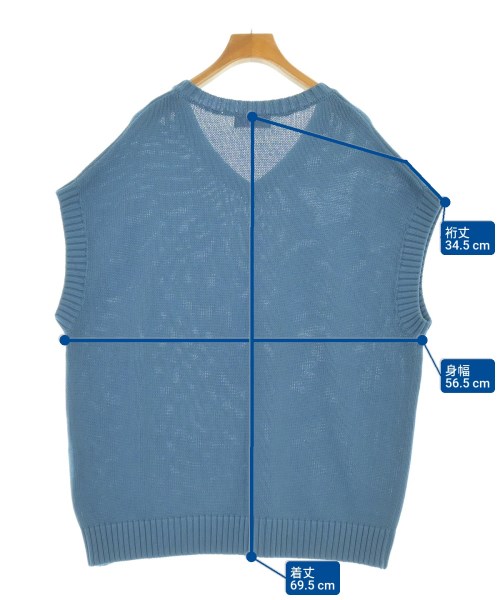 HYSTERIC GLAMOUR（ヒステリックグラマー）ニット・セーター 青 サイズ:F レディース/2200680000019