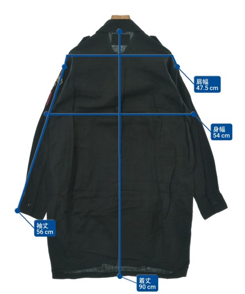 HYSTERIC GLAMOUR（ヒステリックグラマー）シャツワンピース 黒 サイズ:F レディース/2200680000156