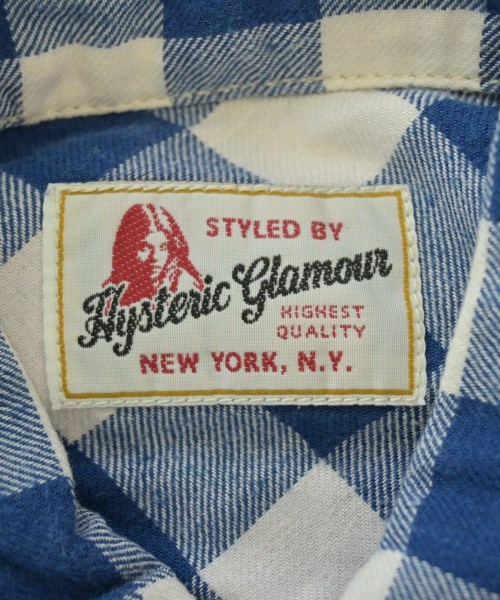 HYSTERIC GLAMOUR（ヒステリックグラマー）カジュアルシャツ 青 サイズ:S メンズ/2200680000163