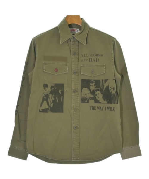 HYSTERIC GLAMOUR（ヒステリックグラマー）カジュアルシャツ カーキ サイズ:S メンズ/2200680000187