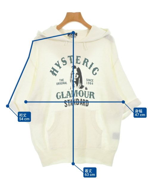 HYSTERIC GLAMOUR（ヒステリックグラマー）ニット・セーター 白 サイズ:F レディース/2200694682096