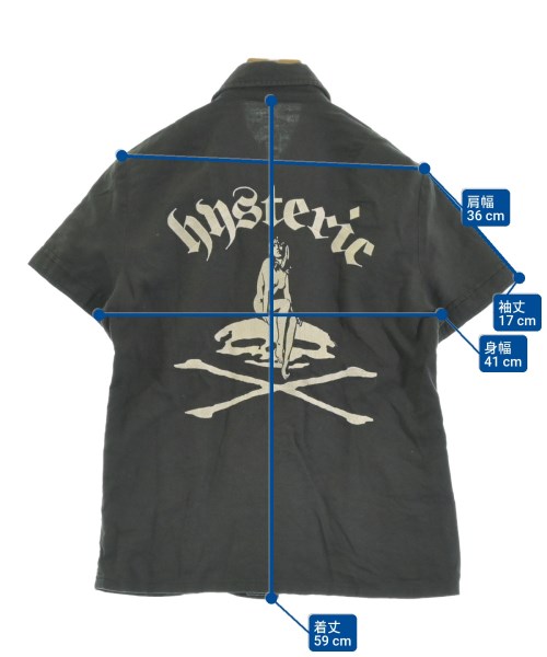 HYSTERIC GLAMOUR（ヒステリックグラマー）カジュアルシャツ 黒 サイズ:F レディース/2200688945114