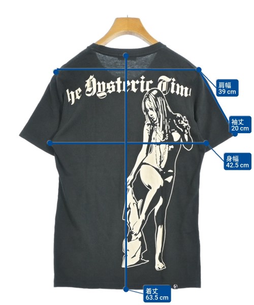 HYSTERIC GLAMOUR（ヒステリックグラマー）Tシャツ・カットソー 黒 サイズ:S メンズ/2200694140015