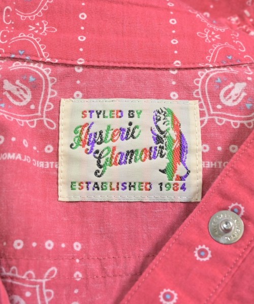 HYSTERIC GLAMOUR（ヒステリックグラマー）カジュアルシャツ ピンク サイズ:F レディース/2200700595020