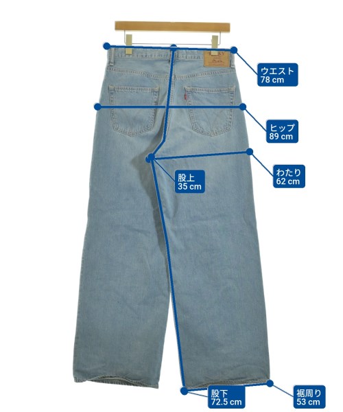 HYSTERIC GLAMOUR（ヒステリックグラマー）デニムパンツ 青 サイズ:28(L位) レディース/2200655725015