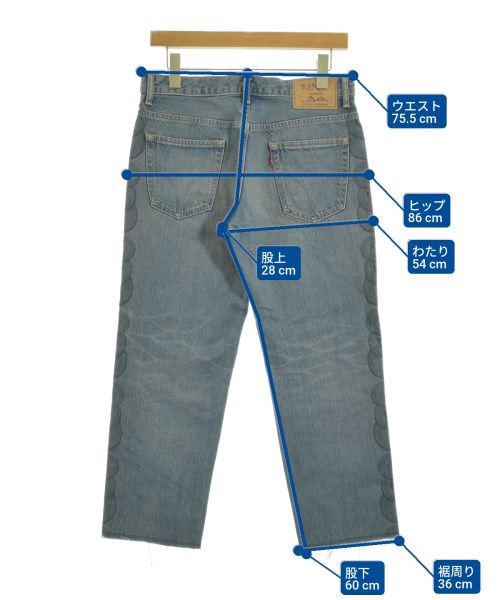 HYSTERIC GLAMOUR（ヒステリックグラマー）デニムパンツ 青 サイズ:27(M位) レディース/2200655725039