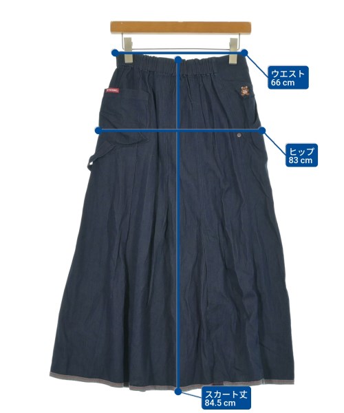 HYSTERIC GLAMOUR（ヒステリックグラマー）ロング・マキシ丈スカート 紺 サイズ:S レディース/2200646406299