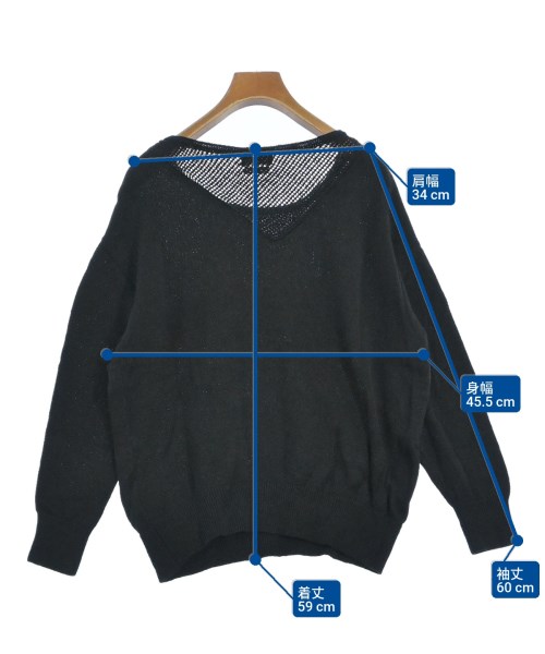 HYSTERIC GLAMOUR（ヒステリックグラマー）ニット・セーター 黒 サイズ:F レディース/2200654265161