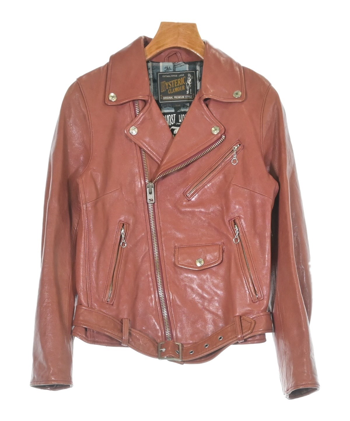 HYSTERIC GLAMOUR（ヒステリックグラマー）ライダース 赤 サイズ:S