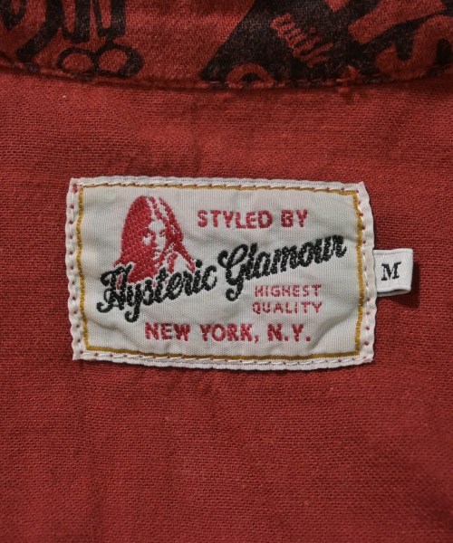 HYSTERIC GLAMOUR（ヒステリックグラマー）カジュアルシャツ 赤 サイズ:M レディース/2200634366055