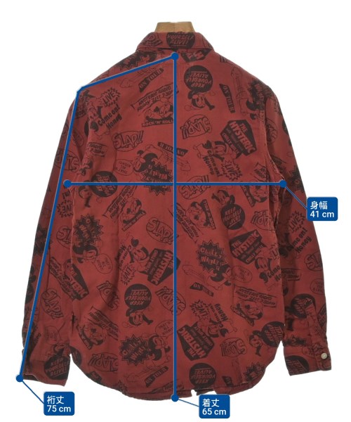 HYSTERIC GLAMOUR（ヒステリックグラマー）カジュアルシャツ 赤 サイズ:M レディース/2200634366055