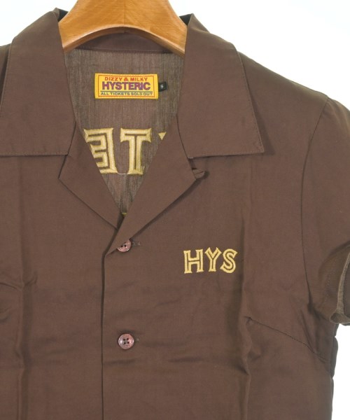 HYSTERIC GLAMOUR（ヒステリックグラマー）カジュアルシャツ 茶 サイズ:S レディース/2200640003098