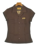 HYSTERIC GLAMOUR（ヒステリックグラマー）カジュアルシャツ 茶 サイズ:S レディース/2200640003098