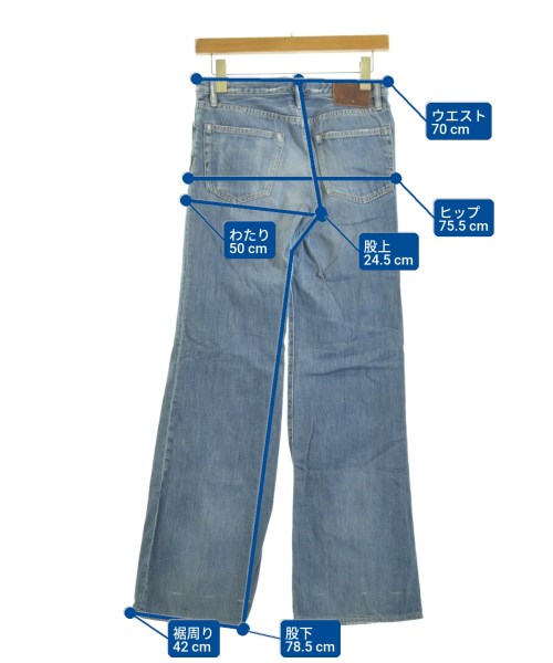 HYSTERIC GLAMOUR（ヒステリックグラマー）デニムパンツ 青 サイズ:S レディース/2200647103050