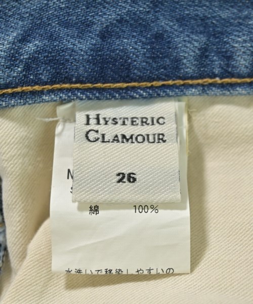 HYSTERIC GLAMOUR（ヒステリックグラマー）デニムパンツ 青 サイズ:26