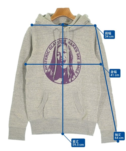 HYSTERIC GLAMOUR（ヒステリックグラマー）パーカー グレー サイズ:F レディース/2200662603023