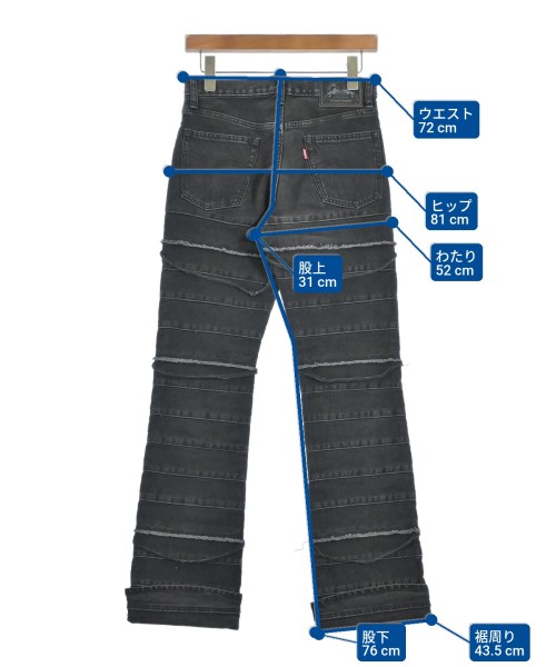 HYSTERIC GLAMOUR（ヒステリックグラマー）デニムパンツ 黒 サイズ:L レディース/2200660849010