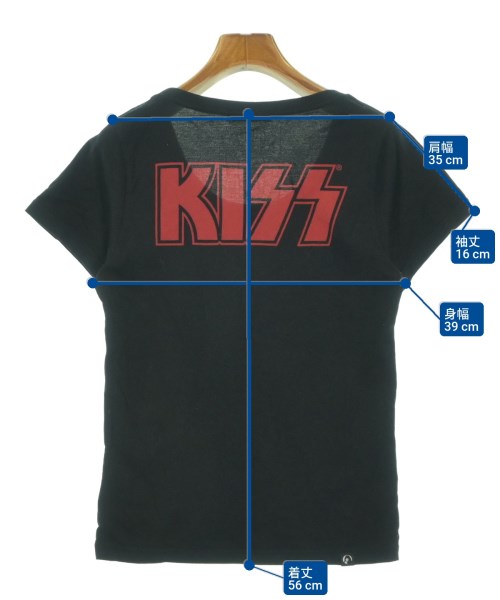 HYSTERIC GLAMOUR（ヒステリックグラマー）Tシャツ・カットソー 黒 サイズ:F レディース/2200661313268