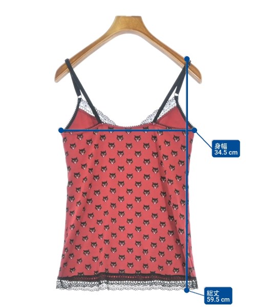 HYSTERIC GLAMOUR（ヒステリックグラマー）キャミソール 赤 サイズ:F レディース/2200724925087