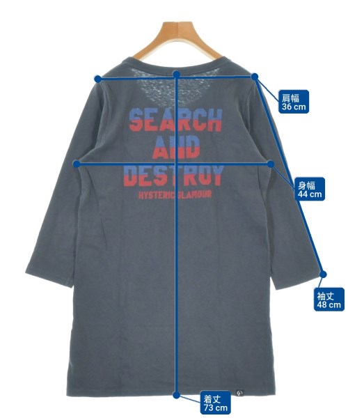 HYSTERIC GLAMOUR（ヒステリックグラマー）Tシャツ・カットソー グレー サイズ:F レディース/2200728055025