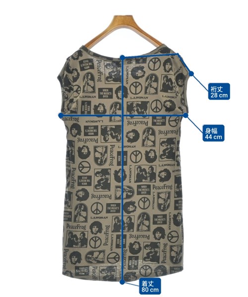 HYSTERIC GLAMOUR（ヒステリックグラマー）Tシャツ・カットソー 茶 サイズ:F レディース/2200716903031