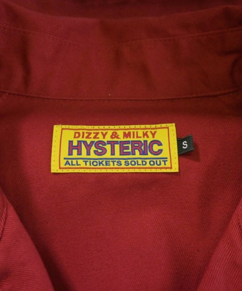 HYSTERIC GLAMOUR（ヒステリックグラマー）カジュアルシャツ 赤 サイズ:S レディース/2200719893162