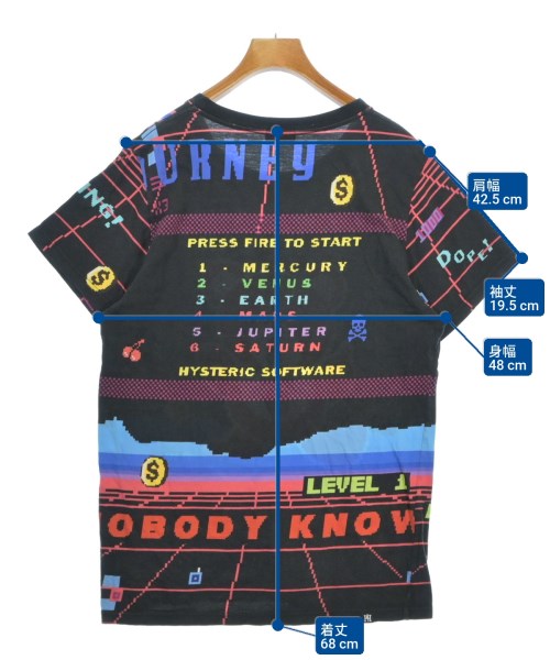 HYSTERIC GLAMOUR（ヒステリックグラマー）Tシャツ・カットソー 黒 サイズ:F レディース/2200687795116