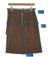 kolor（カラー）ひざ丈スカート 茶 サイズ:1(S位) レディース/2200628160034