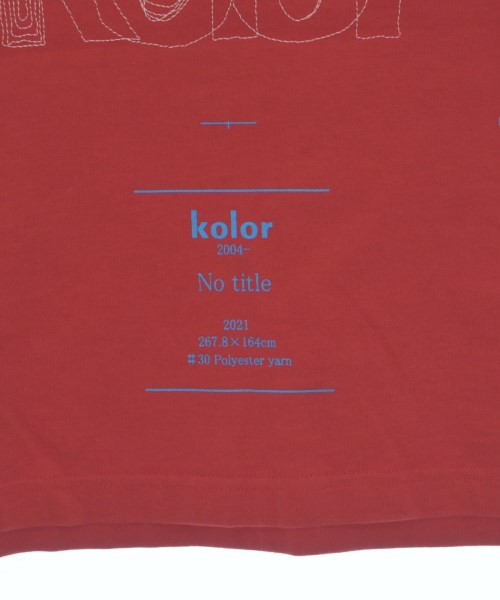 kolor（カラー）Tシャツ・カットソー 赤 サイズ:1(S位) レディース/2200628160065
