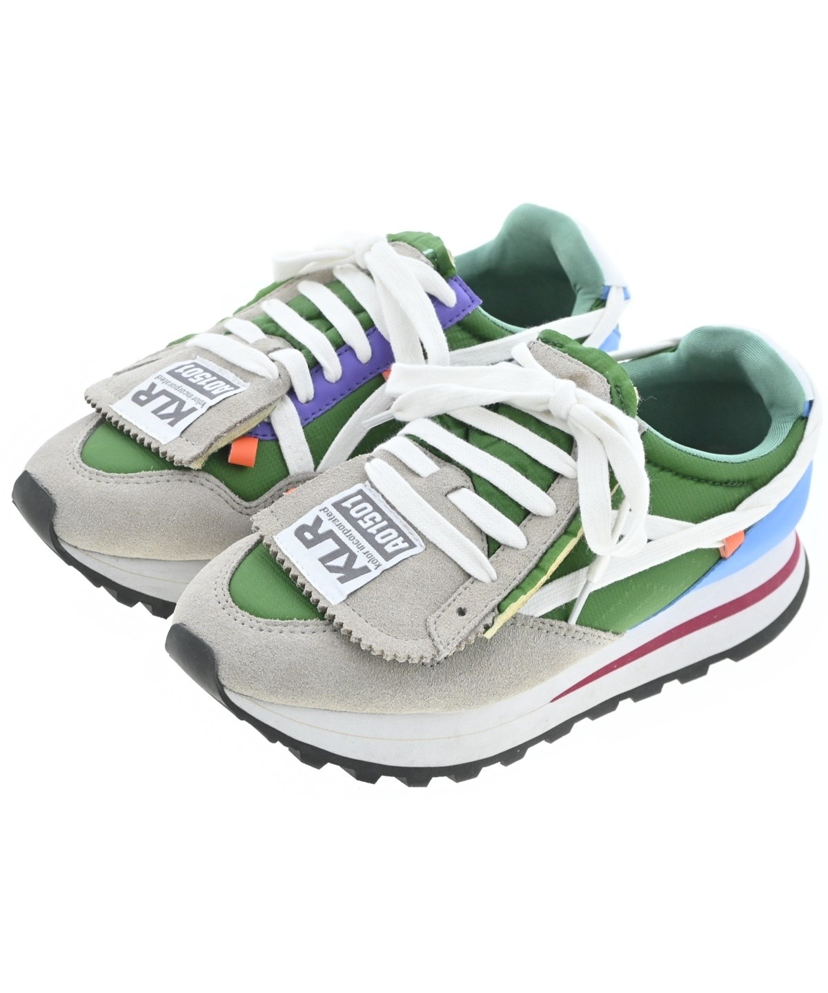 kolor（カラー）スニーカー 緑 サイズ:24.5cm レディース