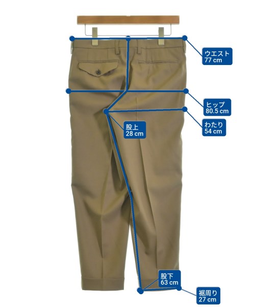 kolor（カラー）スラックス ベージュ サイズ:1(S位) メンズ/2200619850111