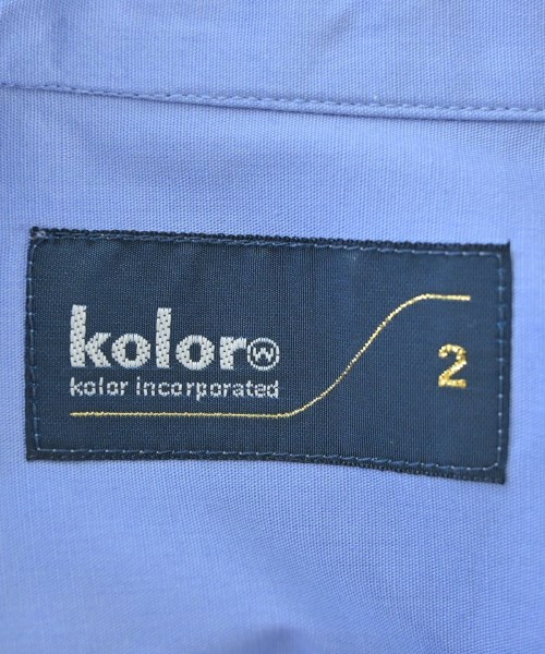 kolor（カラー）カジュアルシャツ 青 サイズ:2(M位) レディース/2200668344029