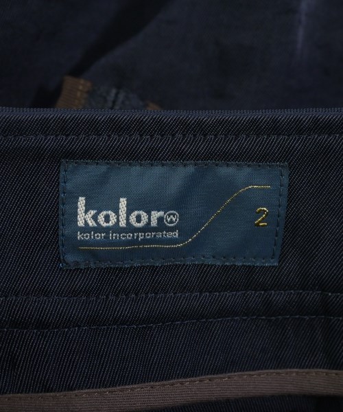 kolor（カラー）ひざ丈スカート 紺 サイズ:2(M位) レディース/2200721758046