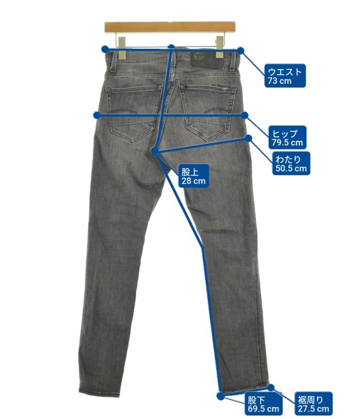 G-STAR RAW（ジースターロー）デニムパンツ 黒 サイズ:27(M位) レディース/2200643056015