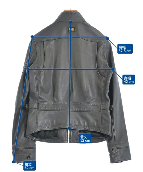 G-STAR RAW（ジースターロー）ライダース グレー サイズ:XS レディース/2200684452029