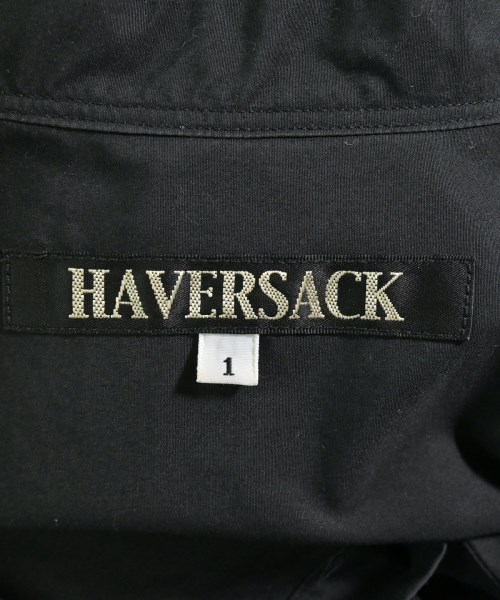 HAVERSACK（ハバーサック）シャツワンピース 黒 サイズ:1(S位) レディース/2200718573041