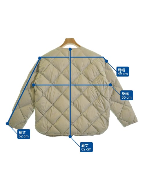 URBAN RESEARCH DOORS（アーバンリサーチドアーズ）ダウンジャケット/ダウンベスト ベージュ サイズ:ONE レディース/2200637887014