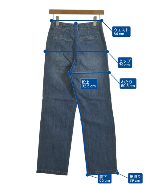 URBAN RESEARCH DOORS（アーバンリサーチドアーズ）デニムパンツ 青 サイズ:36(S位) レディース/2200615655109
