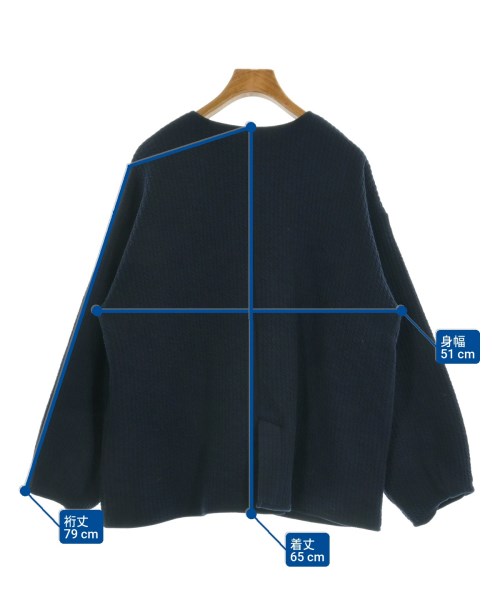 URBAN RESEARCH DOORS（アーバンリサーチドアーズ）ノーカラージャケット 紺 サイズ:M レディース/2200620355025