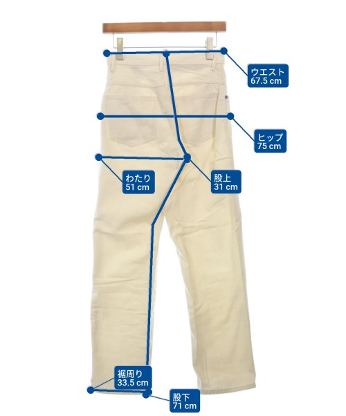 URBAN RESEARCH DOORS（アーバンリサーチドアーズ）デニムパンツ 白 サイズ:36(S位) レディース/2200611518026