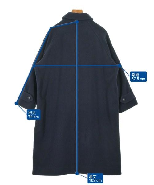 URBAN RESEARCH DOORS（アーバンリサーチドアーズ）ステンカラーコート 紺 サイズ:S レディース/2200671182359