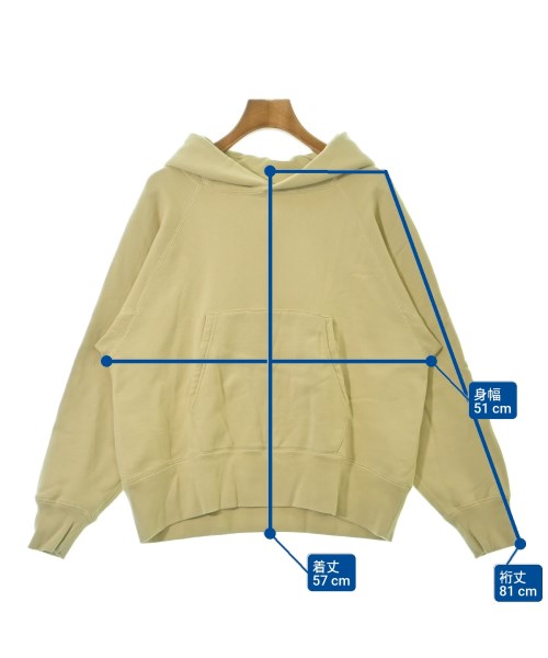 URBAN RESEARCH DOORS（アーバンリサーチドアーズ）パーカー 黄 サイズ:ONE レディース/2200672393327