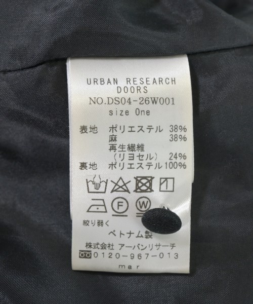 URBAN RESEARCH DOORS（アーバンリサーチドアーズ）ワンピース 黒 サイズ:ONE レディース/2200675581103