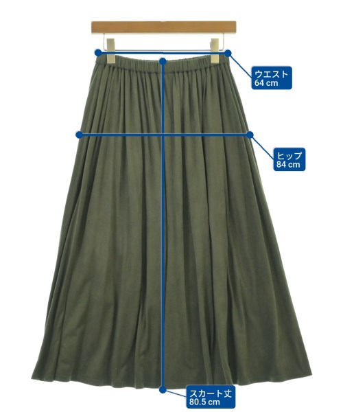 URBAN RESEARCH DOORS（アーバンリサーチドアーズ）ロング・マキシ丈スカート 緑 サイズ:ONE レディース/2200695331030